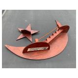 1940s wall decoration, moon and star