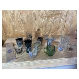 Lot of Shot Glasses and Beer Bottle Opener