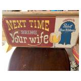 Pabst Blue Ribbon Wood Wall Decoration