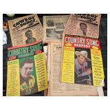 Lot of antique cowboy related song books