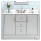 Eastwood 49 in. Single Sink Gray Bath Vanity with