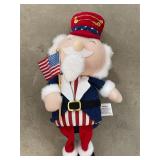 Sitting Uncle Sam with dangling legs