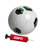 ESPN FC Soccer Ball Size 5 - with pump Black & Whi