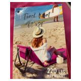 63 x 21 Beach mat with backrest Pink