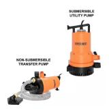 Everbilt 1/4 HP 2-in-1 Submersible Utility and Tra