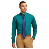 Izod Men's Dress Shirt Regular Fit Long Sleeve Wri