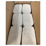 Large case of white napkins