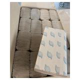 Case of brown paper towels