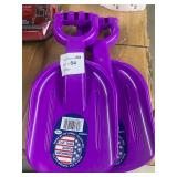 2 Purple Sand Shovels