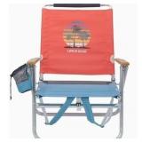 Life is Good Aluminum Backpack Chair, Orange Palm