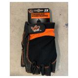 Fingerless work gloves 2XL
