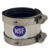 3 Pack 2 in. No Hub Coupling Repair Clamps