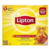 Case of 12 Boxes Lipton Black Tea Bags - 100ct Per