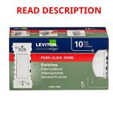 Leviton Decora Edge 15 amps Single Pole Rocker Swi