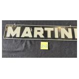 Metal MARTINI Sign 34x7