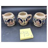Vintage ceramic beer steins manufactured by Ger..