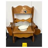 Vintage Wooden potty Chair