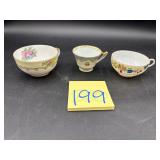 Vintage porcelain teacups