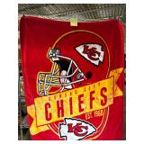 Kansas City Chiefs fleece throw 48 x 58