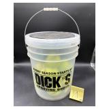 Dicks Bucket of 12 in (11) Softballs