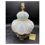 Vtg Carl Falkenstein Bubble, Carnival Milk Glas..