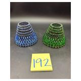 Beaded tealight lamp shades