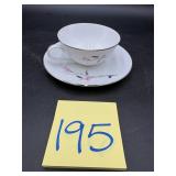 Vintage 'Cherry Blossom' fine china demitasse c..