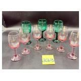 Collection of vintage-style stemware, specifica..