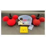 New Mickey Mouse soap dispensers and makeup bag
