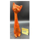 Long-necked cat figurine