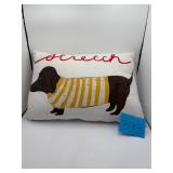 Weiner Dog Decorative Pillow