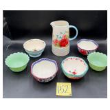 Pioneer Woman Bowls and Pitcher