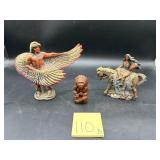 Native American figurine lot
