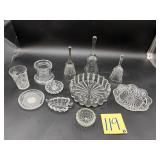 Trinket dishes, ashtray, bells
