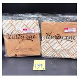 New (2) Thirty One Reversible Bins