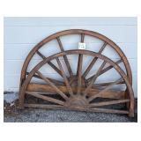 Antique Wooden bed frame 57 wide x 37 tall