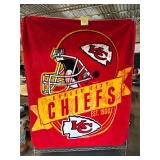 Kansas City Chiefs fleece throw 48 x 58