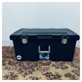 Latching Sterilite Wheeled Footlocker