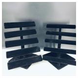 2 Felt Black Jewlery Display Stands