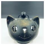 Cast Iron Halloween Cat Candle Holder
