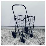 Folding, Rolling, Utility Cart with Jumbo Basket