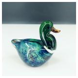 Vintage Murano Glass Mallard Duck Paperweight