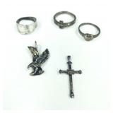 Sterling Silver Rings & Pendants