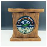 Vintage Retro Wood Candle Holder