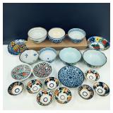 Variety of Vintage Asian & Mexican Bowls