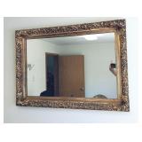 Large Vintage Ornate Gold Frame Mirror