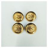 Set of 4 Vintage Chanel Buttons