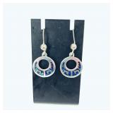 925 Sterling Silver & Turquoise Dangle Earrings