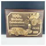 100th Birthday Oldsmobile Celebration Plaque