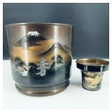 Vintage Japanese Metal Hand Brazier